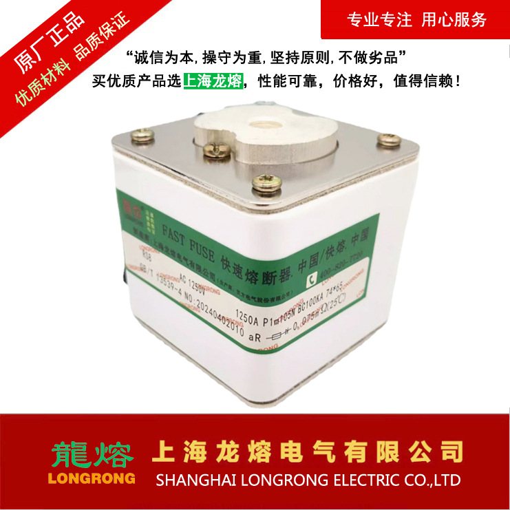 RS8 1250V 1250A P1M105N熔断器，认准上海龙熔"龍熔"品牌