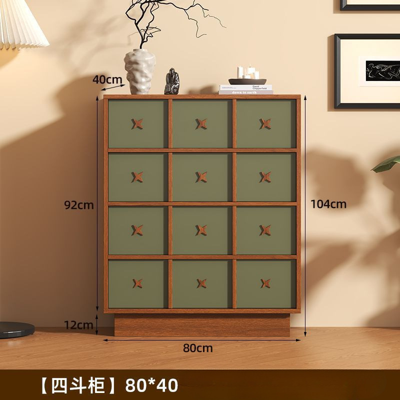 中古风五斗柜法式复古客厅边柜卧室储物柜床尾柜抽屉柜置物柜|undefined