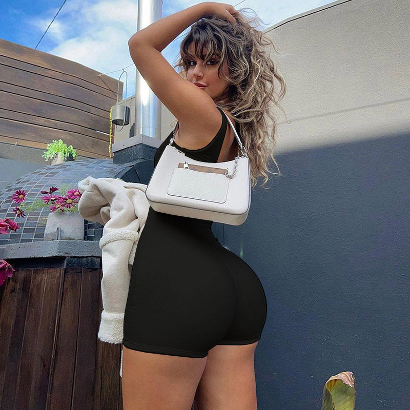 Europa y América ins estilo calle deportes casual mono transfronterizo Comercio exterior popular apretado backless Honda mono