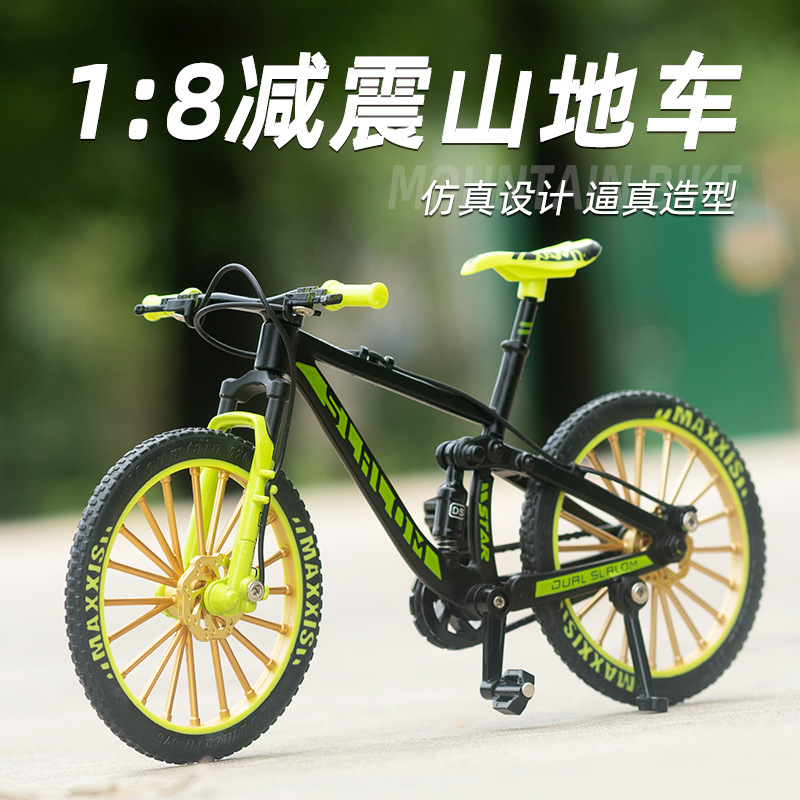 跨境合金自行车模型仿真山地车速降车公路车单车摆件礼品玩具批发