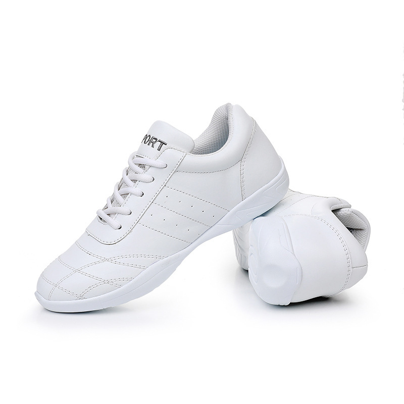 Competitive cheerleading shoes training competition Shoes dance shoes adult soft bottom square dance white chic shoes for women Competitive cheerleading shoes training competition Shoes dance shoes adult soft bottom square dance white chic shoes for women