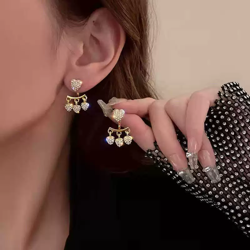Серьги с кисточками, дизайнерские маленькие универсальные серебряные иглы, тренд сезона