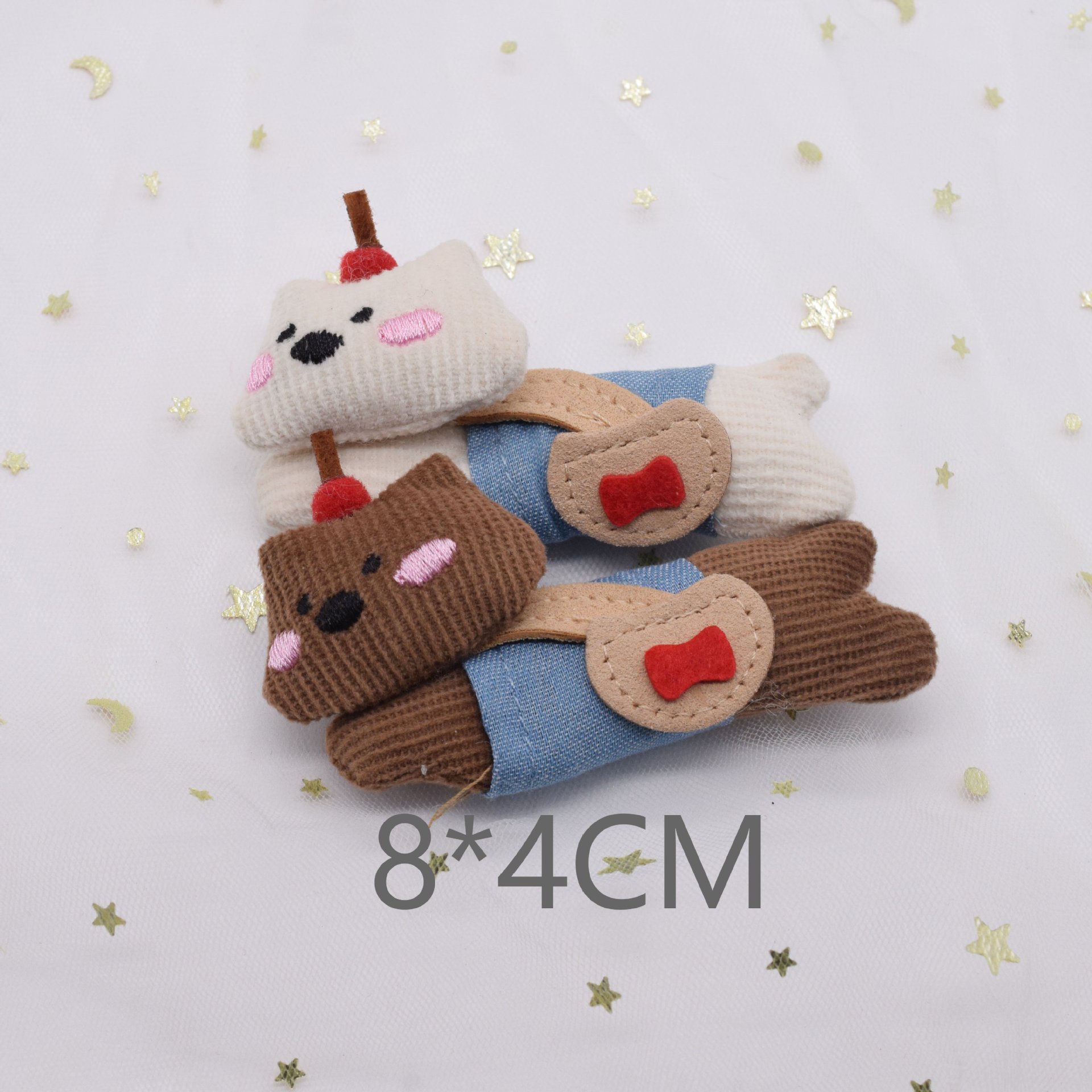 韩版布艺卡通狗狗胸针手工diy饰品配件衣服秋冬包包辅料