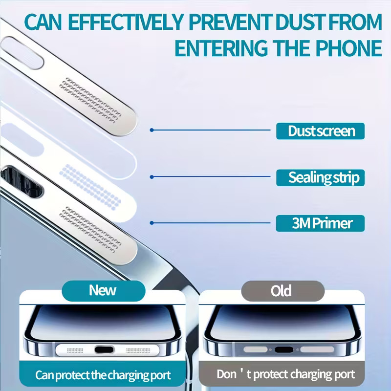 Handy-Staubschutzstöpsel-Set USB-C Staubschutzstöpsel für iPhone 15 / 16 Staubschutz-Reinigungsset