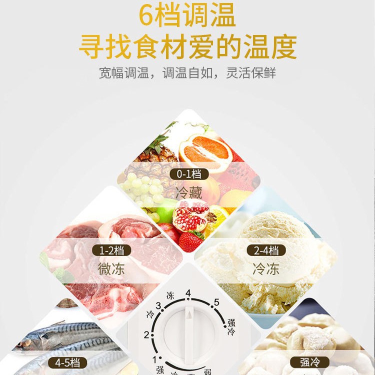 Congelador Chigo 228/388L Hogar y comercial Congelador refrigerado de gran capacidad Congelador horizontal de congelación rápida de doble uso