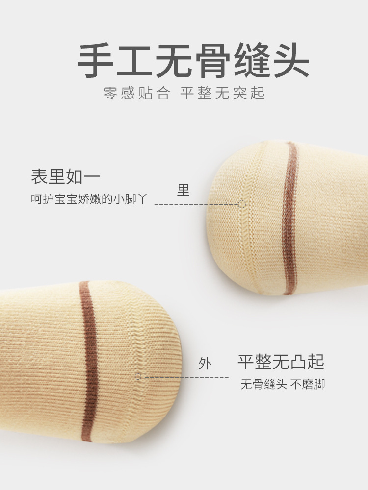 Calcetines de bebé recién nacidos primavera y otoño boca suelta pierna deshuesada sobre la rodilla dibujos animados lindo tubo alto bebé calcetines largos