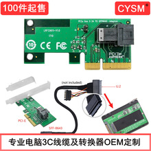 PCIe X4�DU.2�̑BӲ�PNVMe�D�ӿ� SSD SFF-8643�DS-8639 -024