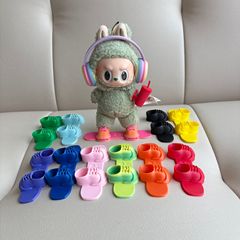 仅配件] 适用于一二三代Labubu挂件配饰拉布布坐坐派对耳机滑板鞋