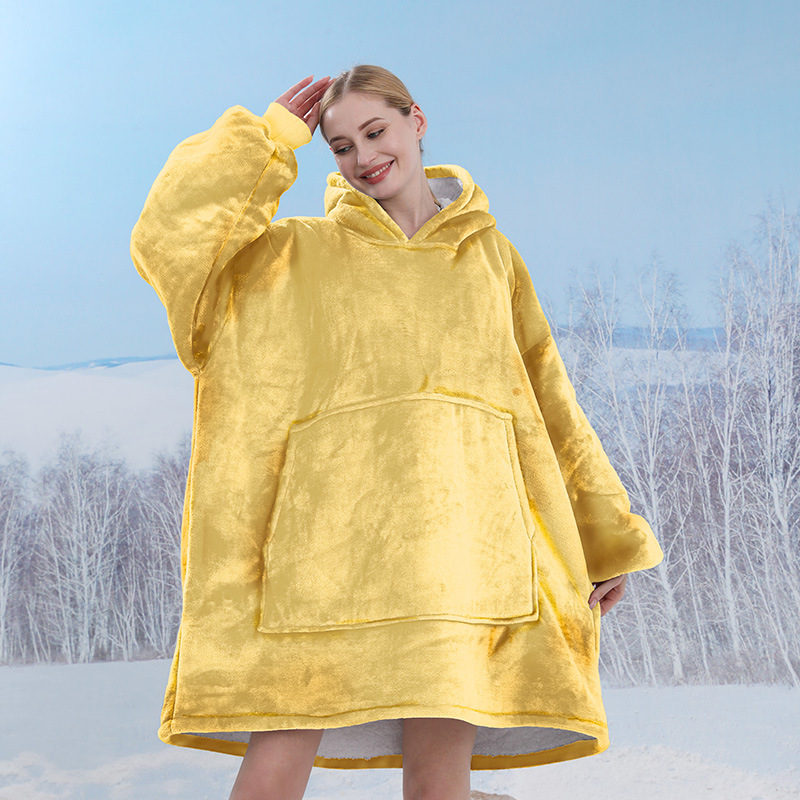 Transfronteriza Amazon TV manta gran bolsillo multifuncional portátil perezoso manga manta antiestática manta de franela