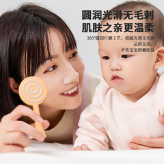 Baby teething toy, children's food-grade silicone anti-eating hand-boilable lollipop chewing fun