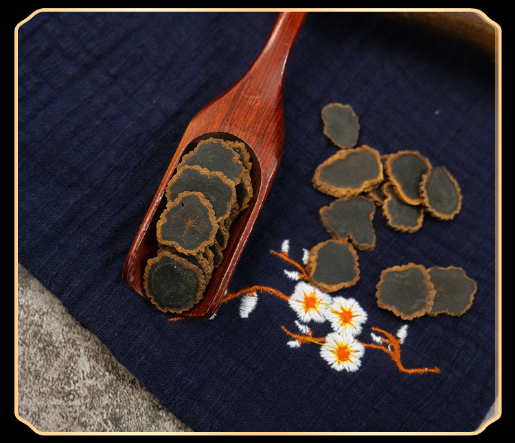 Nine-Steam Nine-Sun Black Ginseng Slices Changbai Mountain Korean Red Ginseng 500g in use