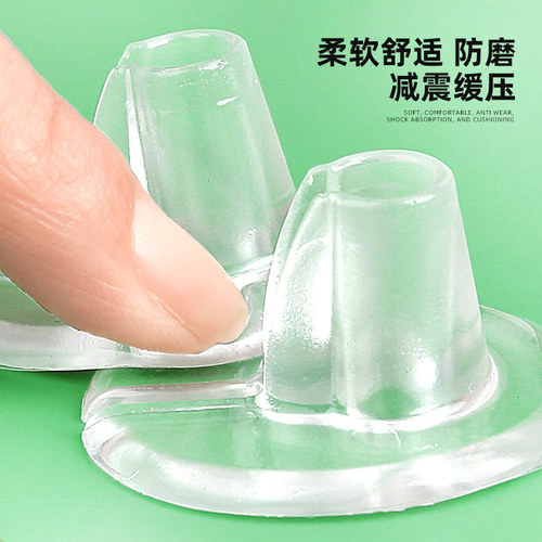Eccentric Human Sandal Front Insole GEL Half-Sized Front Pad Anti-Slip and Anti-Friction Front Half Insole for Human Sandals Anti-Friction Pad