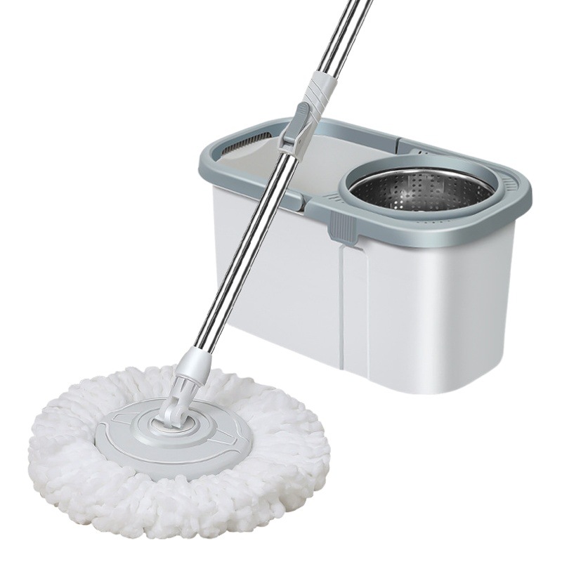 Fregona perezosa doble cubo móvil mano lavado-libre con cubo viejo mop traje mano presión con ruedas regalo fregona cubo