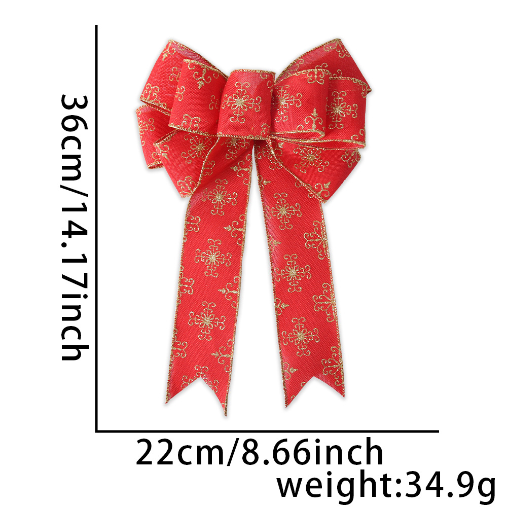Nuevo lazo grande con estampado dorado y diseño "Red Hot".