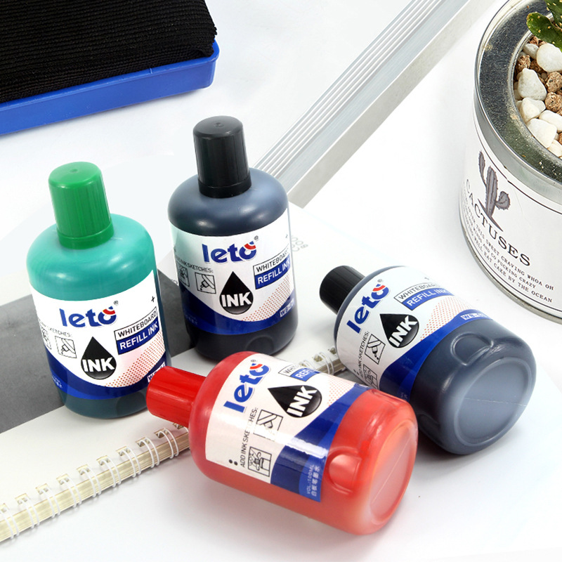 Whiteboard pen oil-based ink refill liquid, bright ink color, bright, quick-drying, waterproof, non-fading, easy to wipe without leaving traces