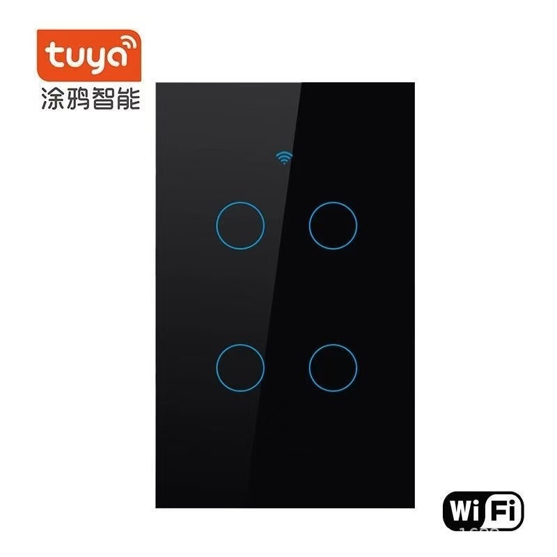 Interruptor Inteligente Táctil Estándar EE.UU. 120 WiFi RF433 de Latón y ABS con Control por App image 14