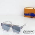 Transparent frame, silver mirrored lenses