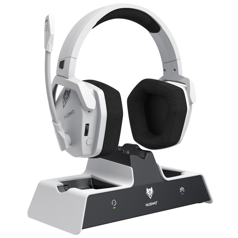 G06-P Wireless Gaming Headset with Handle Charging Stand, Ultra-Low Latency, 120 Hours of Battery Life, 50mm Dynamic Driver G06-P Wireless Gaming Headset with Handle Charging Stand, Ultra-Low Latency, 120 Hours of Battery Life, 50mm Dynamic Driver