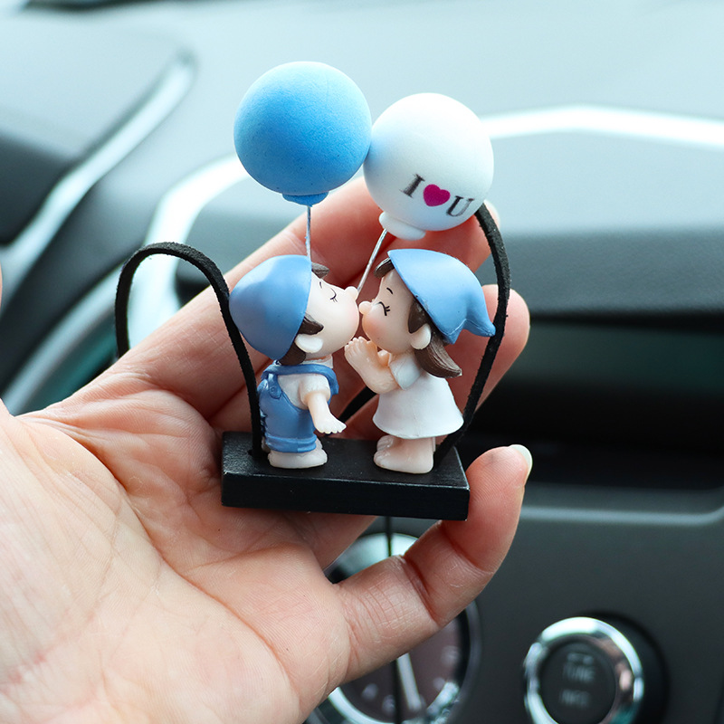 Confession balloon kiss mouth boy girl Car Rearview mirror pendant car interior pendant decoration car ornaments