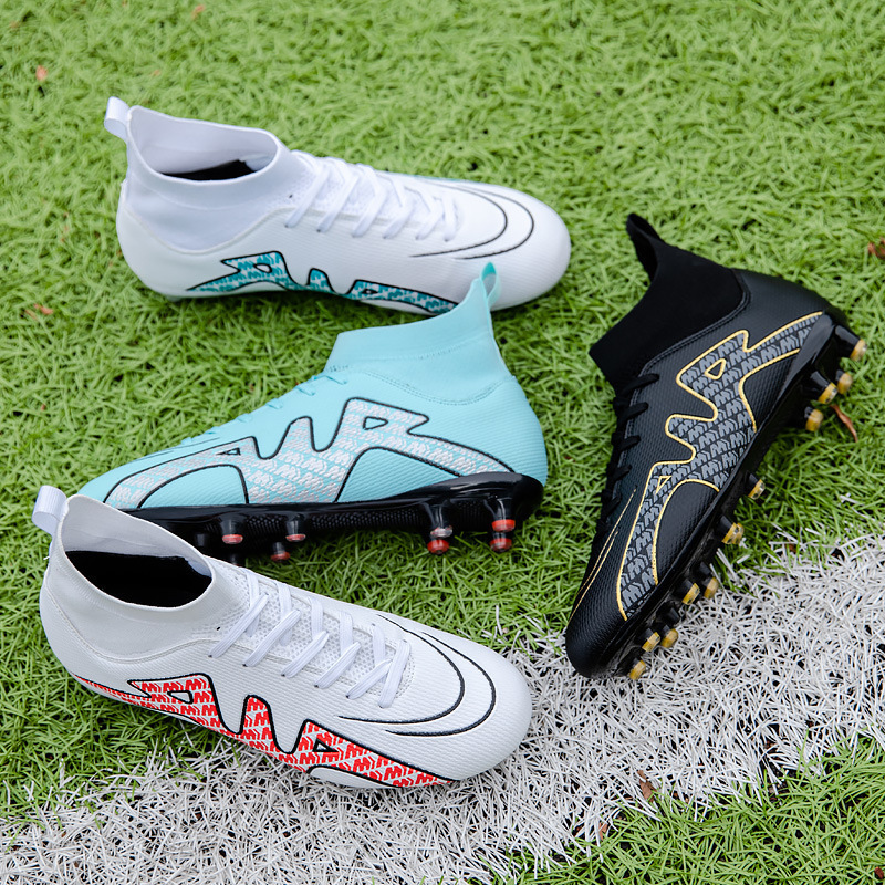C Romesse Scarpa da calcio da uomo High Top AG Long Artificial Lawn TF Chipping Nail Youth Game Training_voghion.com