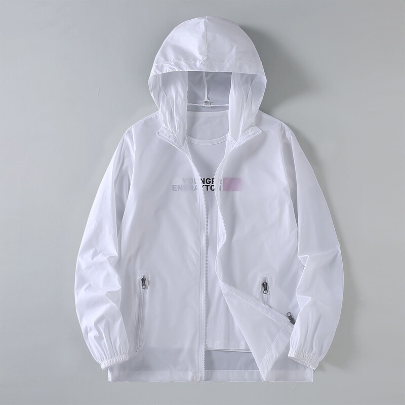 Sun Protection Clothing for Men in Summer, Lightweight, Quick-Drying, Ice Silk, Cool, Loose, Casual, Large Size Sun Protection Clothing, Men's Thin Jacket