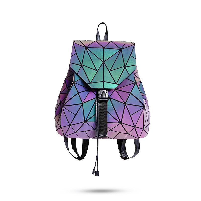 Geometric Grid Computer Backpack For Men And Women, Laptop Bag_voghion.com