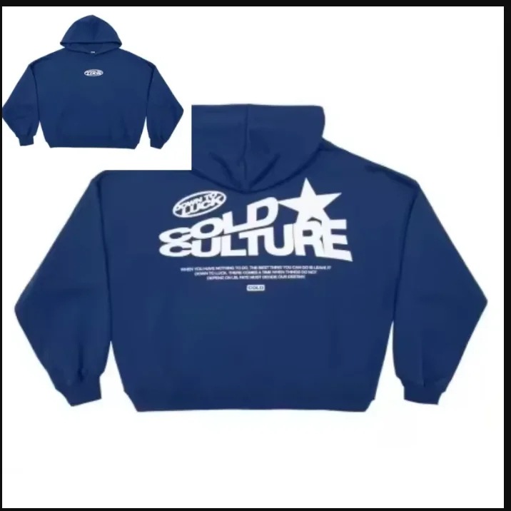 Cold Culture Down To Luck Hoodie Blue