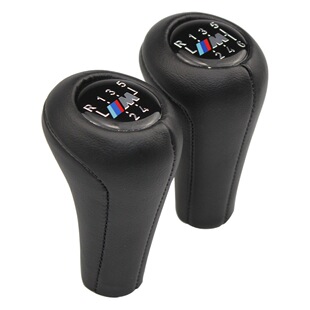Подходит для гандбола BMW Shift, полностью кожаный трехмерный логотип, 5-скоростной 6-ступенчатый рычаг переключения передач для гандбола, головка гандбольной передачи