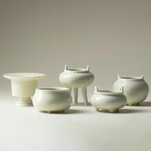 陶似仿古禅意陶瓷线香炉家用香道配件小炉子摆件线香插室内香薰炉