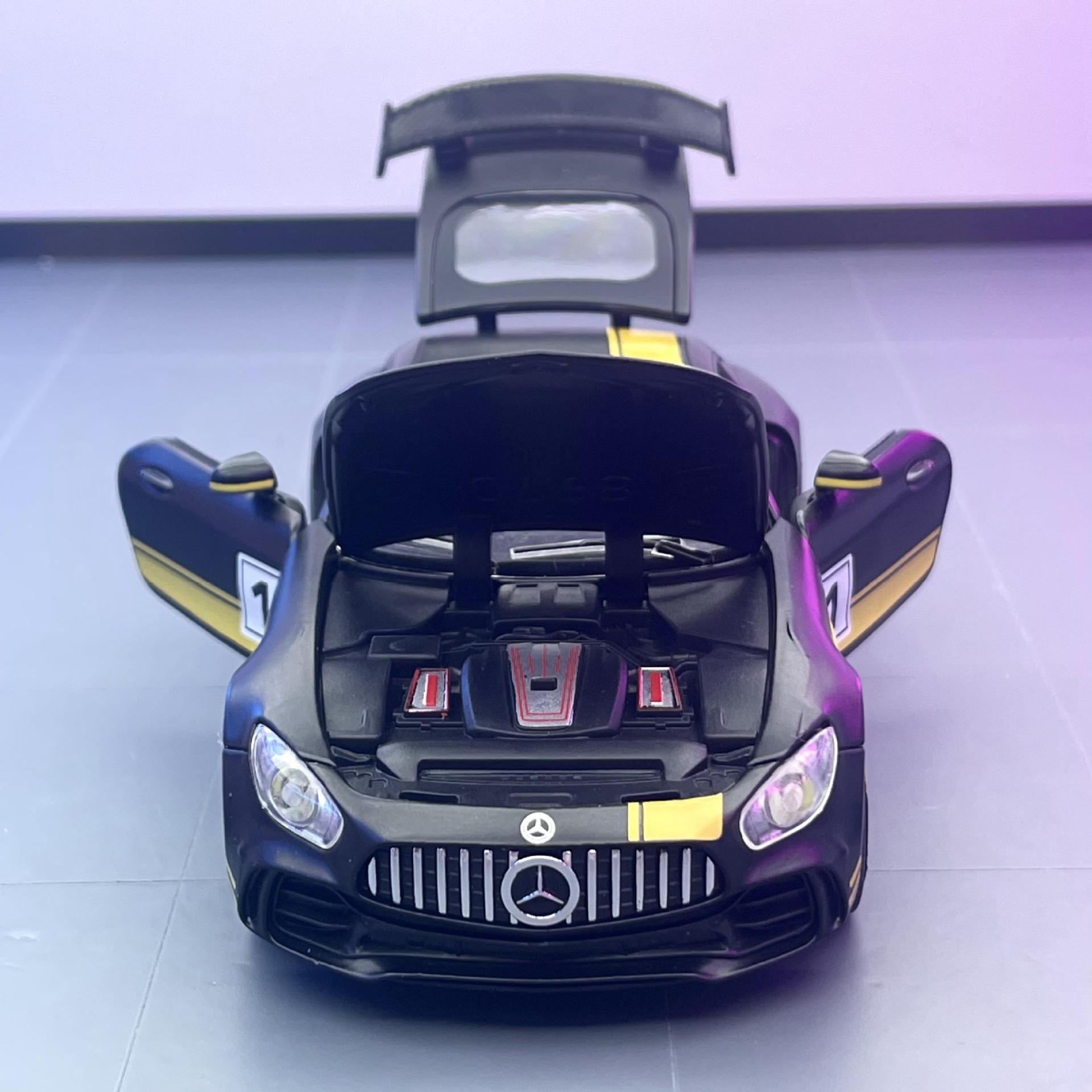 Tianying Alloy Car Model 1:32 Big Ben GT Sports Car Tack Force con sonido y luz Toy Car Music Model Adornos Colección