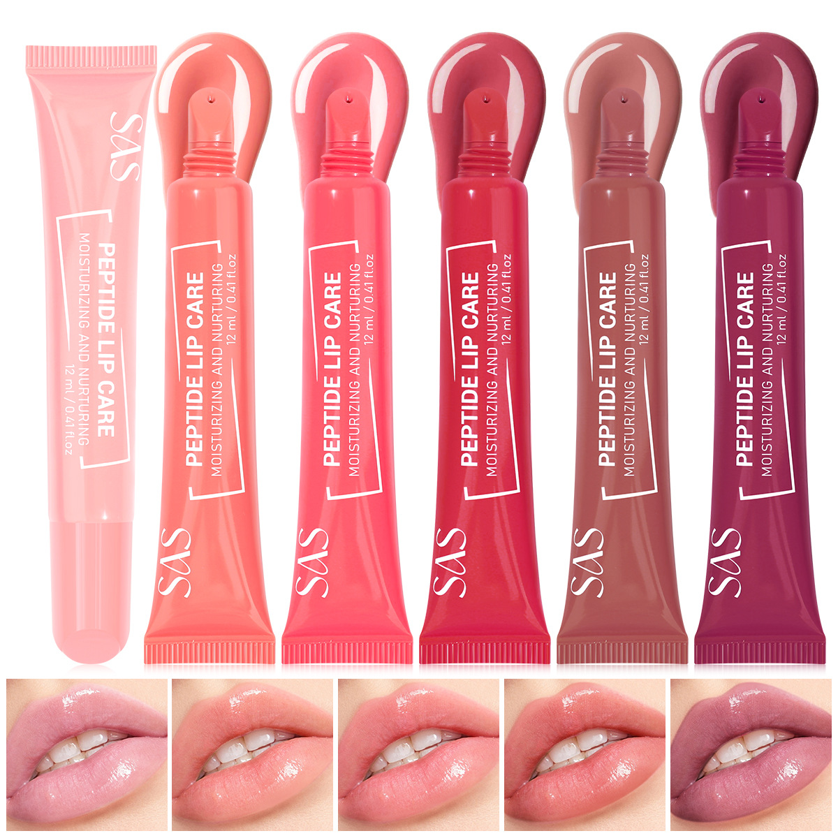 SAS Europa y los Estados Unidos transfronterizos spot lipstick líquido esmalte labial humectante sin tazas esmalte labial SAC210