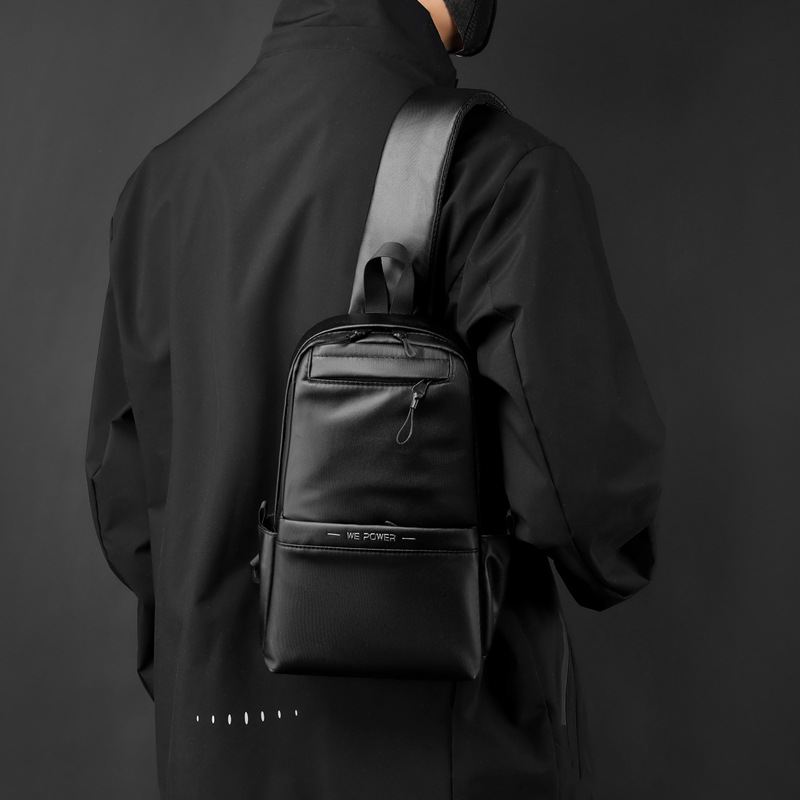WEPOWER nuevo bolso de pecho de los hombres de moda casual multi-funcional bolsa de mensajero de viaje portátil de negocios bolsa de pecho