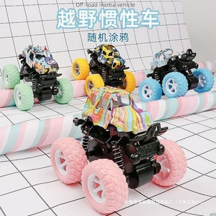 Inertial Four-Wheel Drive Off-Road Vehicle Children's Toy Car Model Car Anti-Fall Toy Car Shock-Absorbing Car Wholesale Jin Ying