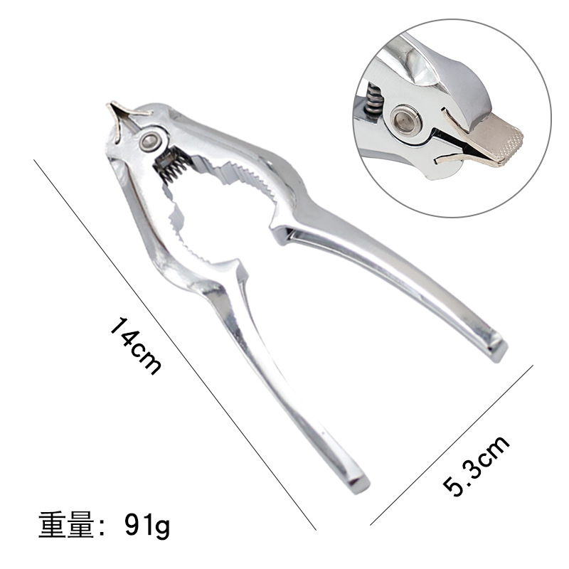 Aleación de zinc almejas clip almejas abridor de cáscara clip de nuez almejas de sangre clip de uñas abridor de concha de OSTRA