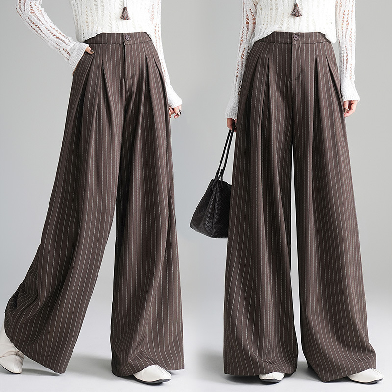 专柜百搭西装阔腿裤女2025秋季新款气质时尚优雅高腰显瘦休闲裤子