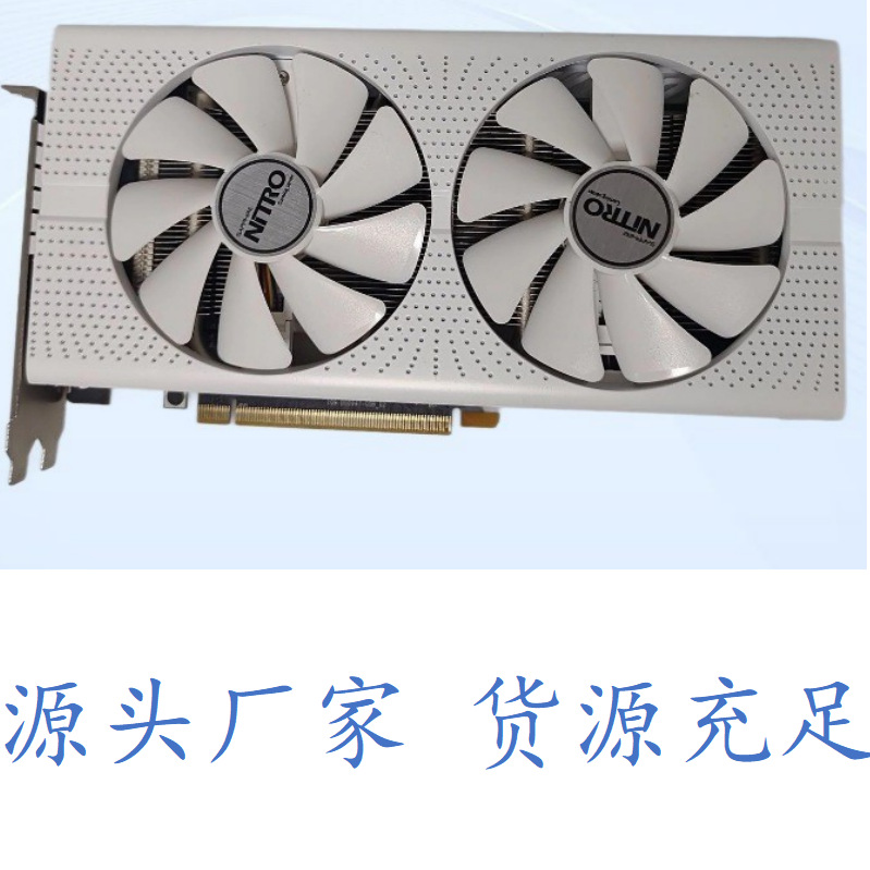 Sapphire Rx580 8Gb Disassembled Gaming Computer Desktop Graphics Card for Pubg Games, Available in White and Black