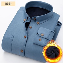 冬季保暖衬衫男季灯芯绒韩版潮流工装加绒加厚衬衣宽松大码外套