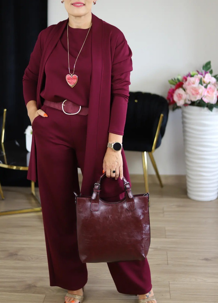 2025 European And American Cross-border Independent Station Women's Clothing Solid Color Round Neck Long Sleeve Top With_ecoleips.com