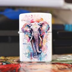 跨境打火機 大象獅子蝴蝶動物圖案金屬防風打火機 卡通動物打火機