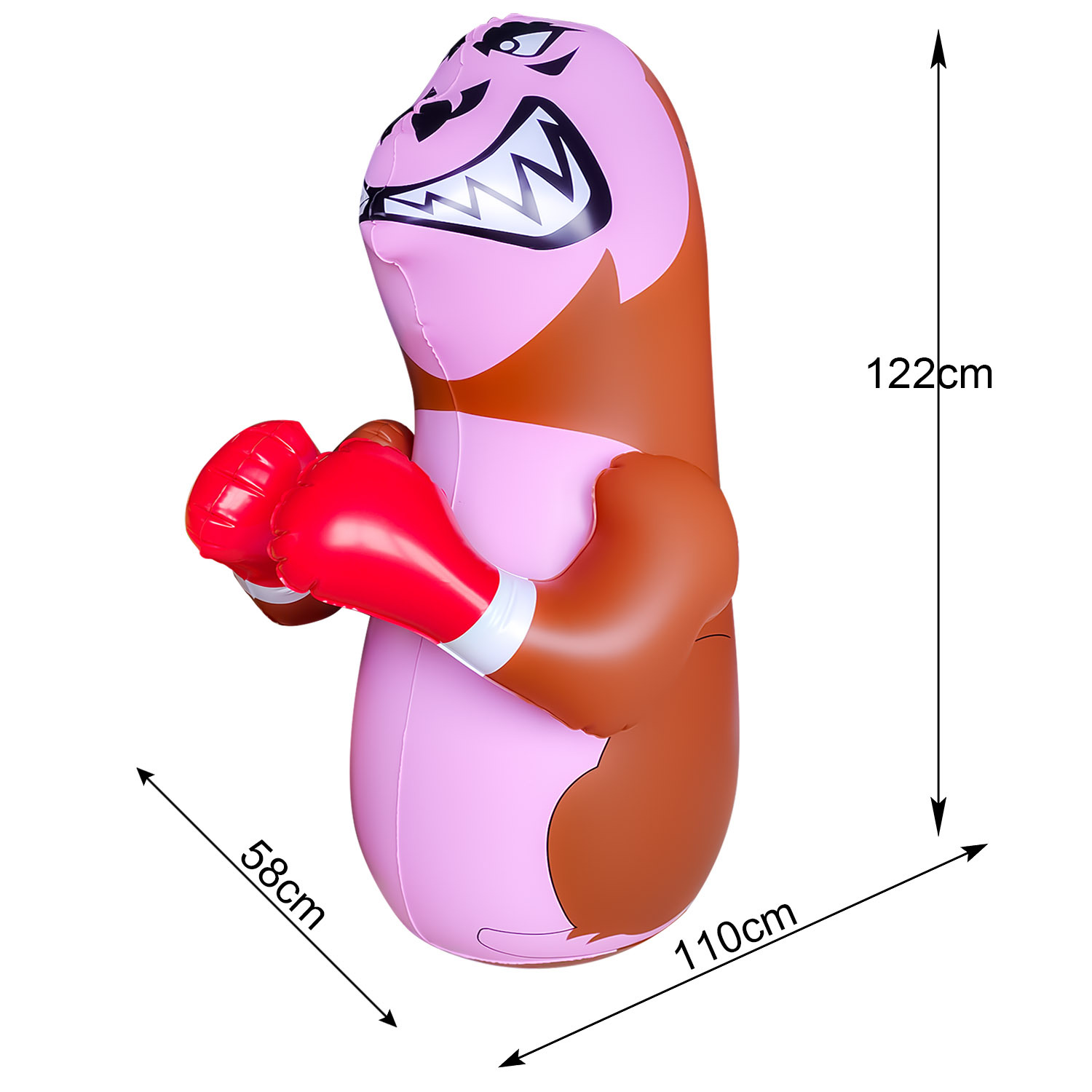 Punto de fábrica juguete de vaso inflable pared de hombre falso accesorios de entrenamiento de fútbol columna de golpe columna de boxeo inflable de dinosaurio
