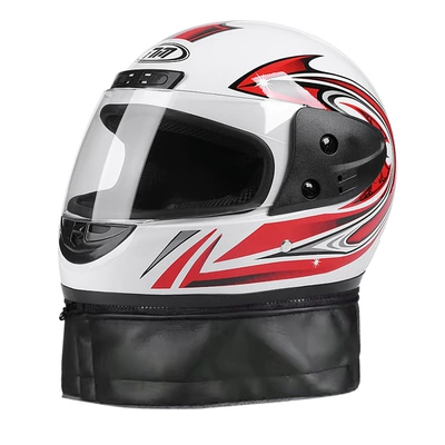 winter full helmet scarf – Motorcycle Safety Supplies - cross-border-exclusive-sale-white