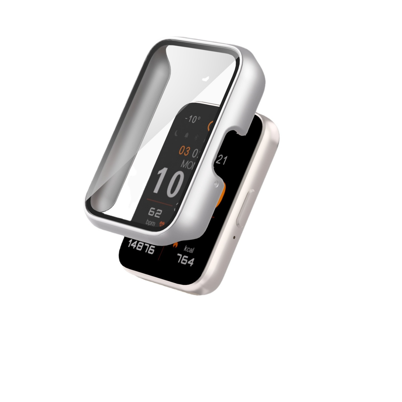 This is a protective case for the Samsung FIT3 wristband, featuring a PC matte finish and a solid color glossy finish with an integrated case and film undefined