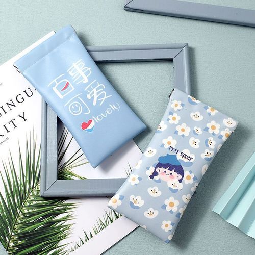 Fashion Minimalist Korean High-End Style Sunglasses Case Durable Shockproof Anti-Fall Portable Women's Sunglasses and Prescription Glasses Storage Bag