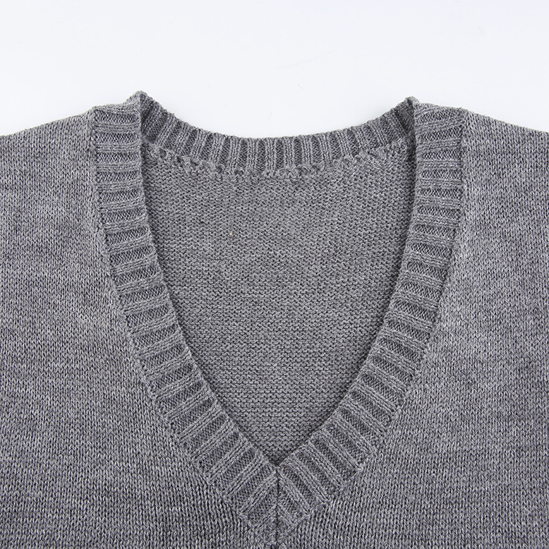 new rhombus contrast woolen vest  NSLQ34767