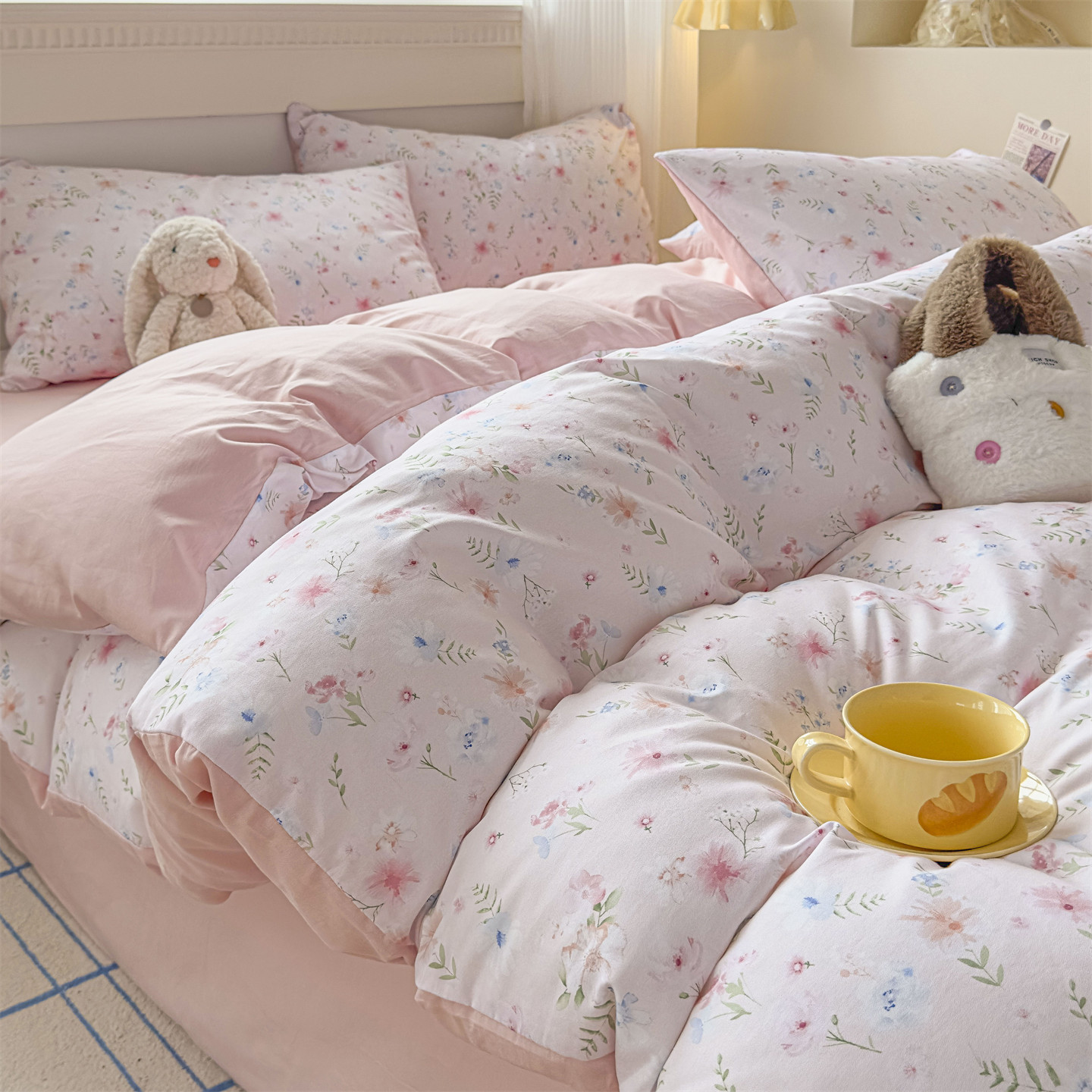 Cama de algodón 100% algodón puede dormir desnudo casa doble colcha cubierta de cuatro estaciones universal 2025 nuevo