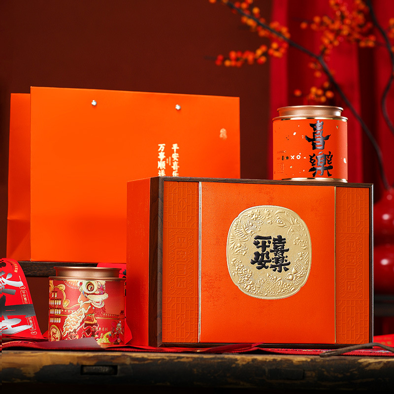新款茶葉禮盒空盒半斤裝古樹紅茶包裝盒滇紅金駿眉岩茶葉包裝盒