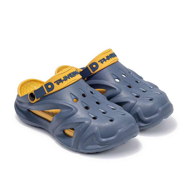 Zapatos de moda coreana para hombres, zapatos de playa de moda de verano, zapatillas frías con una base gruesa resistente al desgaste.