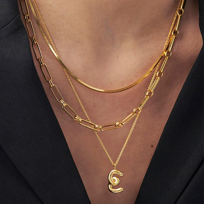 Fashion Geometric Copper Plating Zircon Pendant Necklace 1 Piece