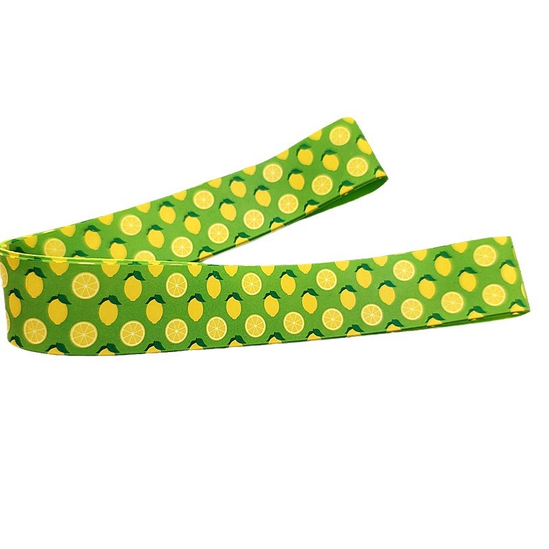 Barra de playa de flores de impresión en color transfronterizo 30CM bridas de silicona verano fruta animal patrón 2.5CM bridas al por mayor