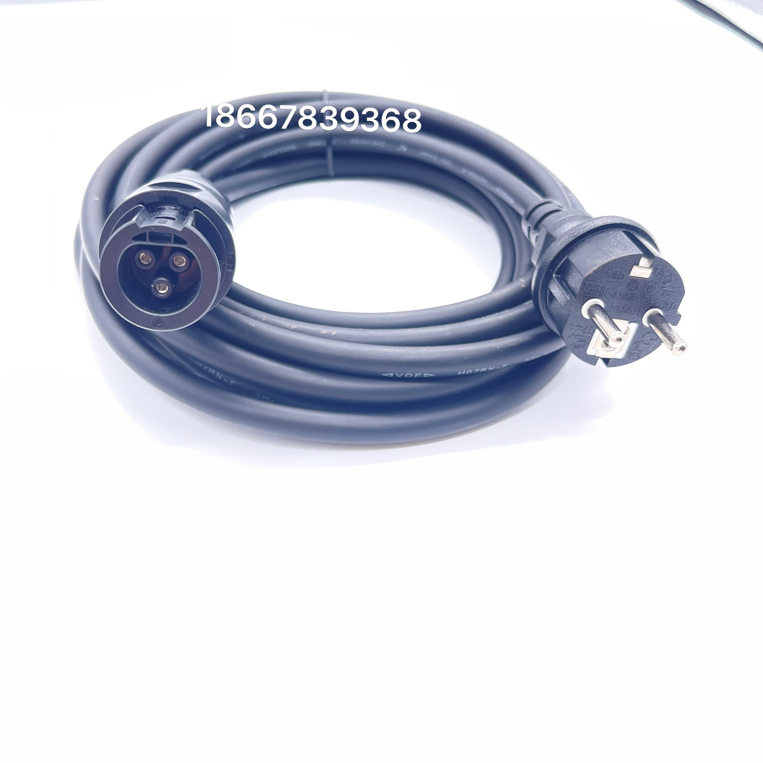 太阳能光伏微型逆变器BC01/M25公母接头欧规延长线瑞士橡胶电源线
